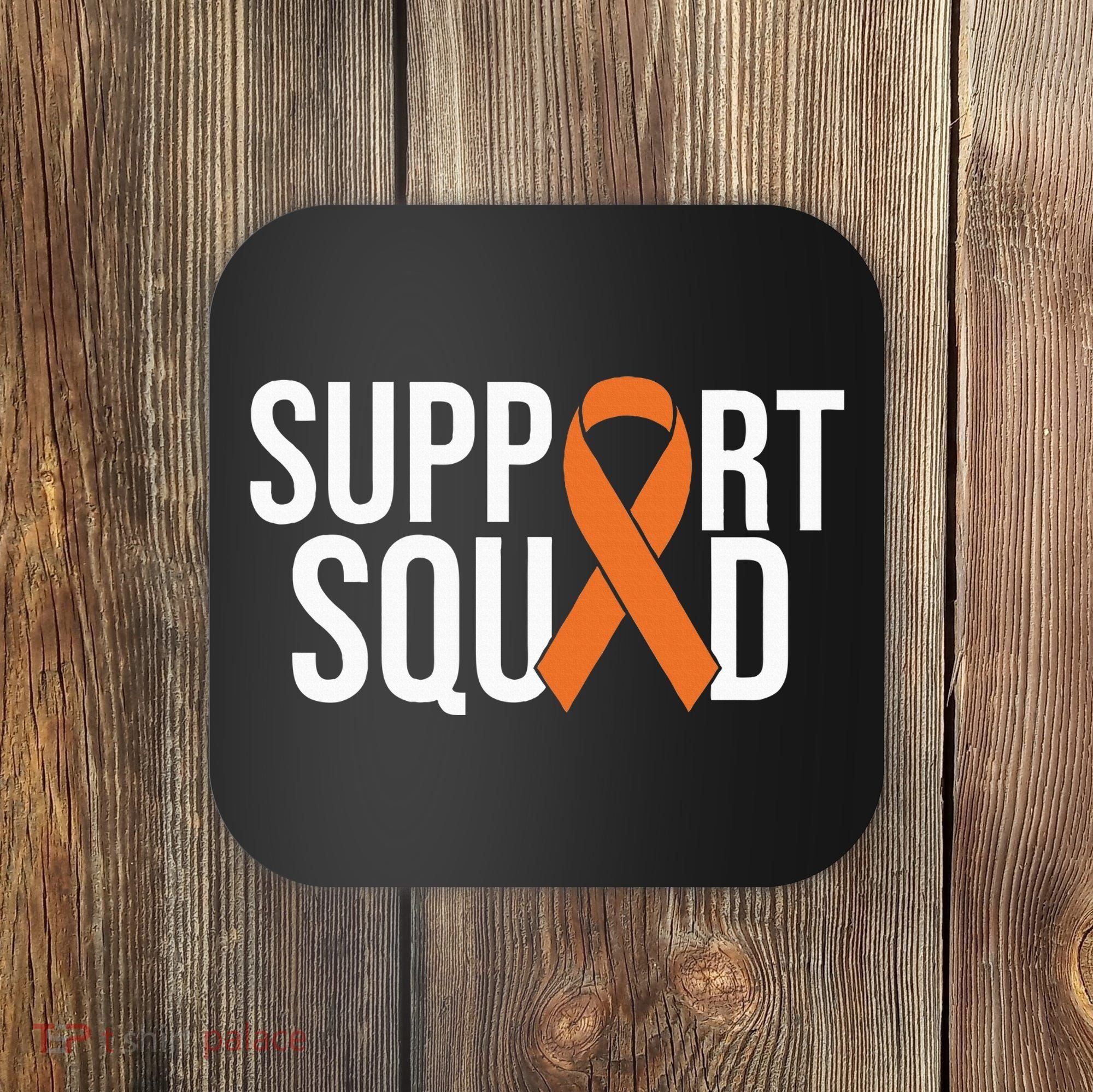 Kidney Cancer Awareness Orange Ribbon Coaster