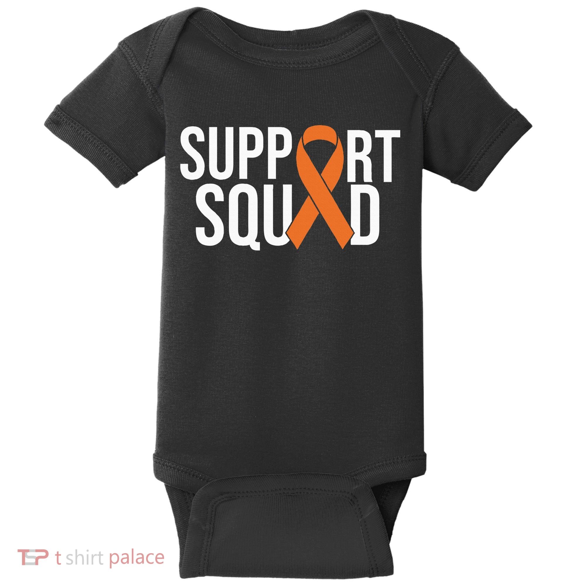 Kidney Cancer Awareness Orange Ribbon Baby Bodysuit