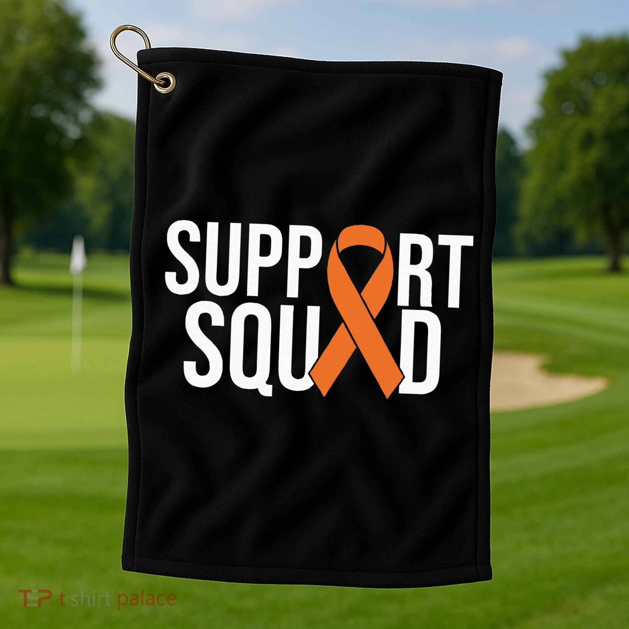 Kidney Cancer Awareness Orange Ribbon Golf Towel