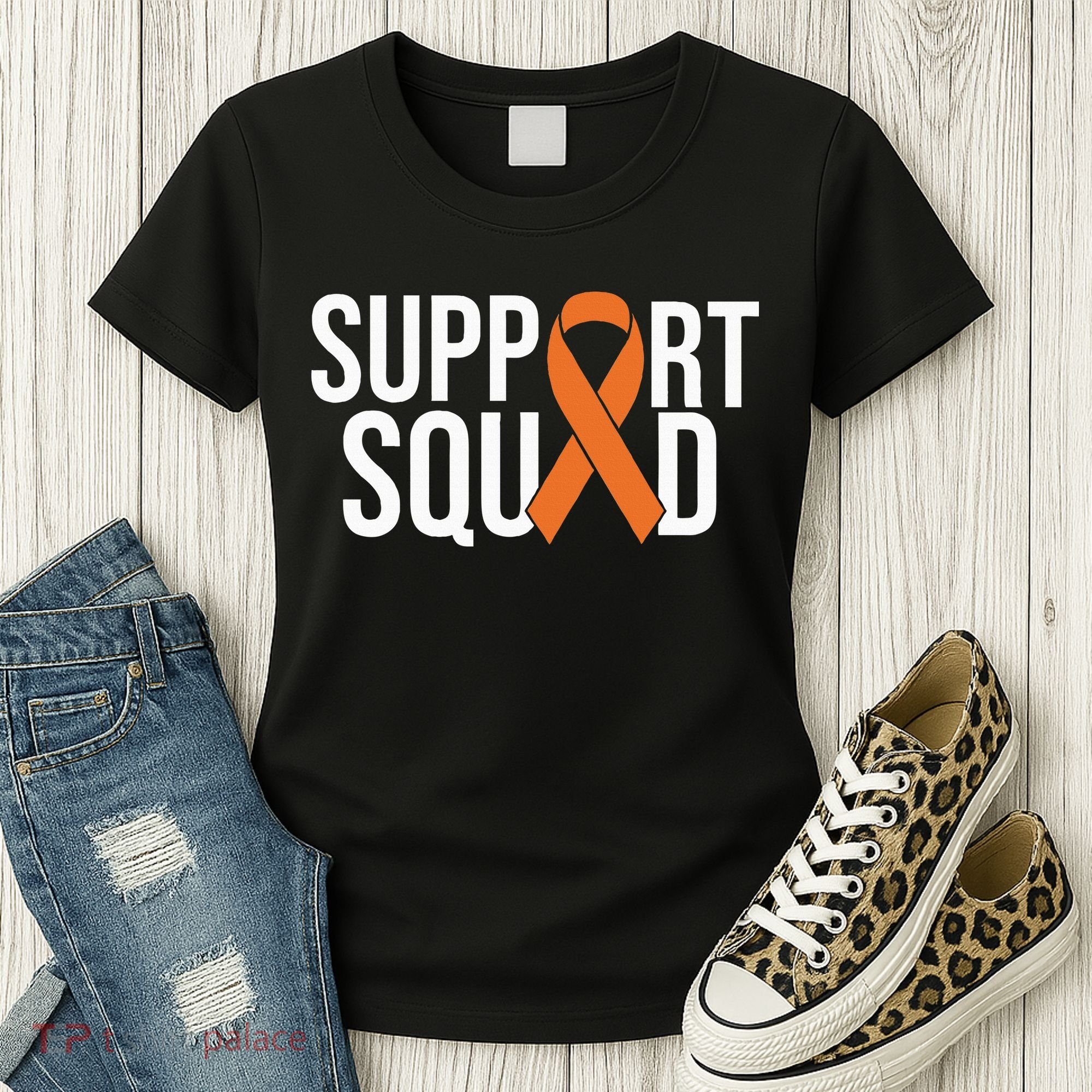 Kidney Cancer Awareness Orange Ribbon Women's T-Shirt