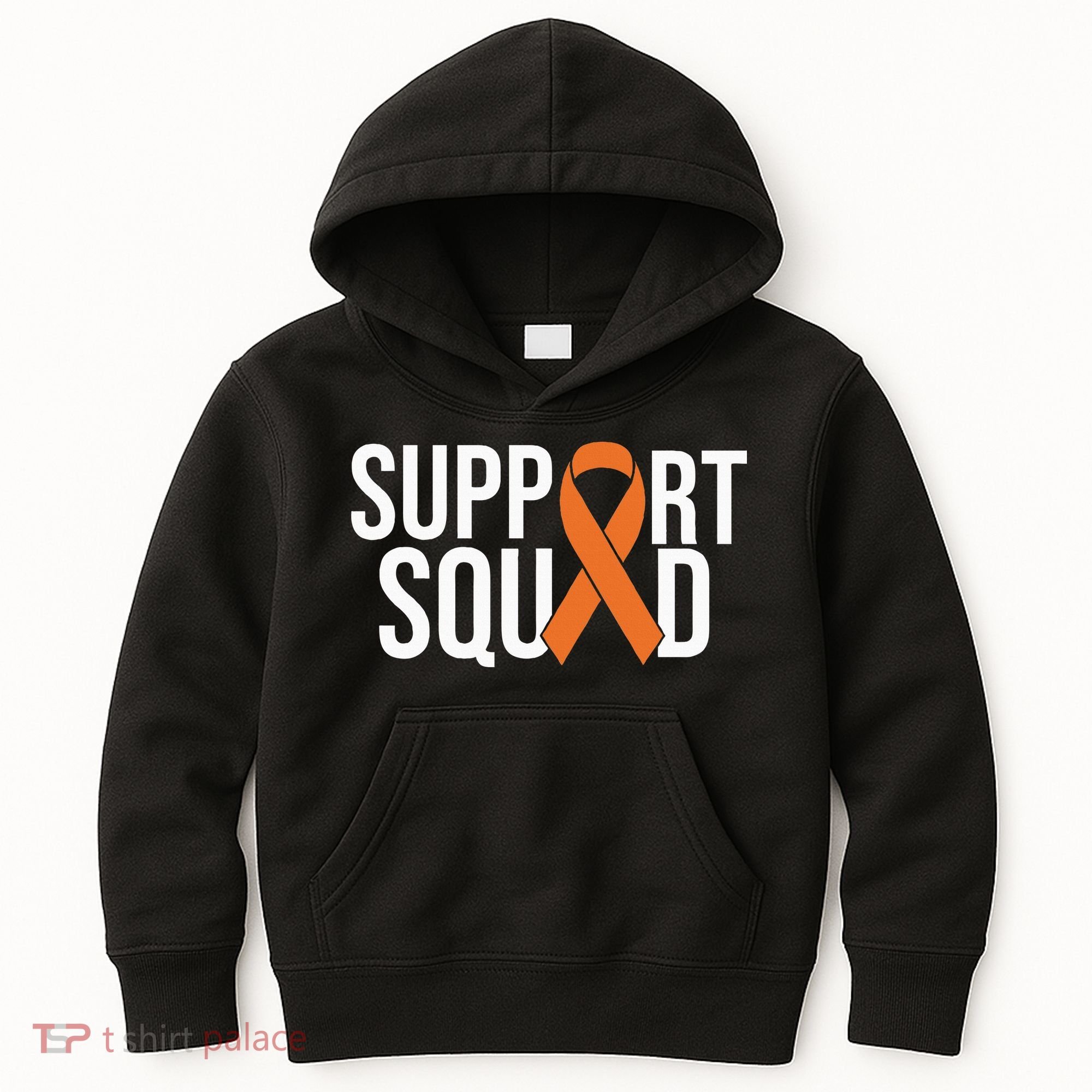 Kidney Cancer Awareness Orange Ribbon Kids Hoodie