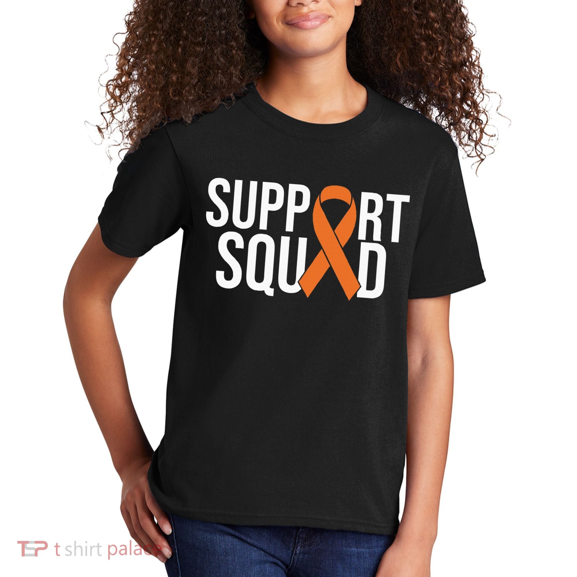 Kidney Cancer Awareness Orange Ribbon Kids T-Shirt
