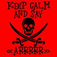 Keep Calm And Say Arrrr Talk Like A Pirate Day Santa Hat thumb 1