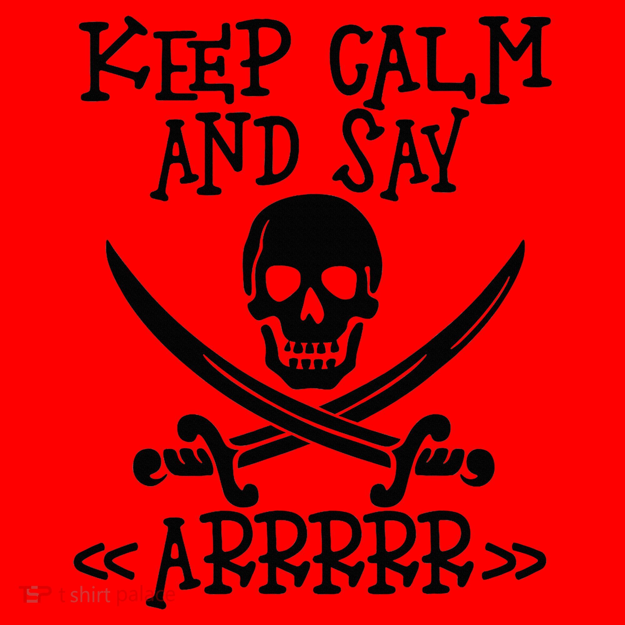Keep Calm And Say Arrrr Talk Like A Pirate Day Santa Hat