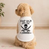Keep Calm And Say Arrrr Talk Like A Pirate Day Doggie Tank thumb 2