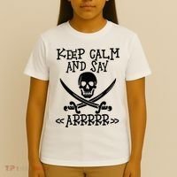 Keep Calm And Say Arrrr Talk Like A Pirate Day T-Shirt thumb 4