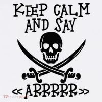 Keep Calm And Say Arrrr Talk Like A Pirate Day Bucket Hat thumb 4