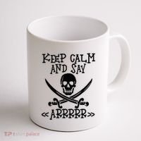 Keep Calm And Say Arrrr Talk Like A Pirate Day Coffee Mug thumb 1