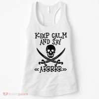 Keep Calm And Say Arrrr Talk Like A Pirate Day Women's Tank Top thumb 0