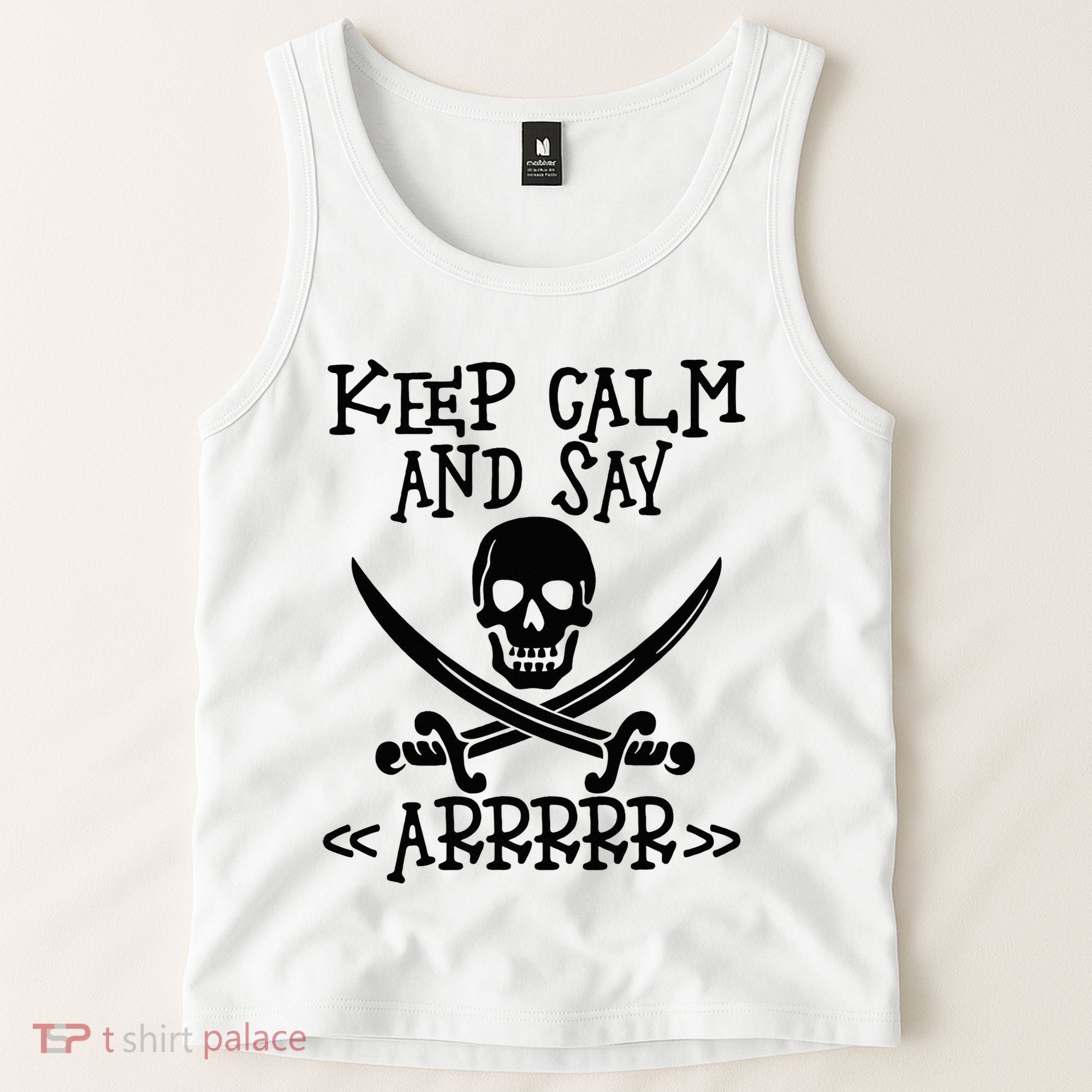 Keep Calm And Say Arrrr Talk Like A Pirate Day Tank Top