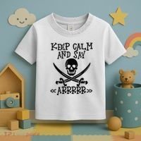 Keep Calm And Say Arrrr Talk Like A Pirate Day Toddler T-Shirt thumb 3