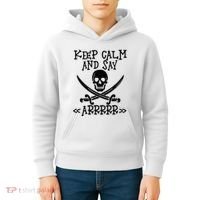 Keep Calm And Say Arrrr Talk Like A Pirate Day Kids Hoodie thumb 4