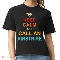 Keep Calm And Call An Airstrike Comfort Colors Boxy T-Shirt thumb 0