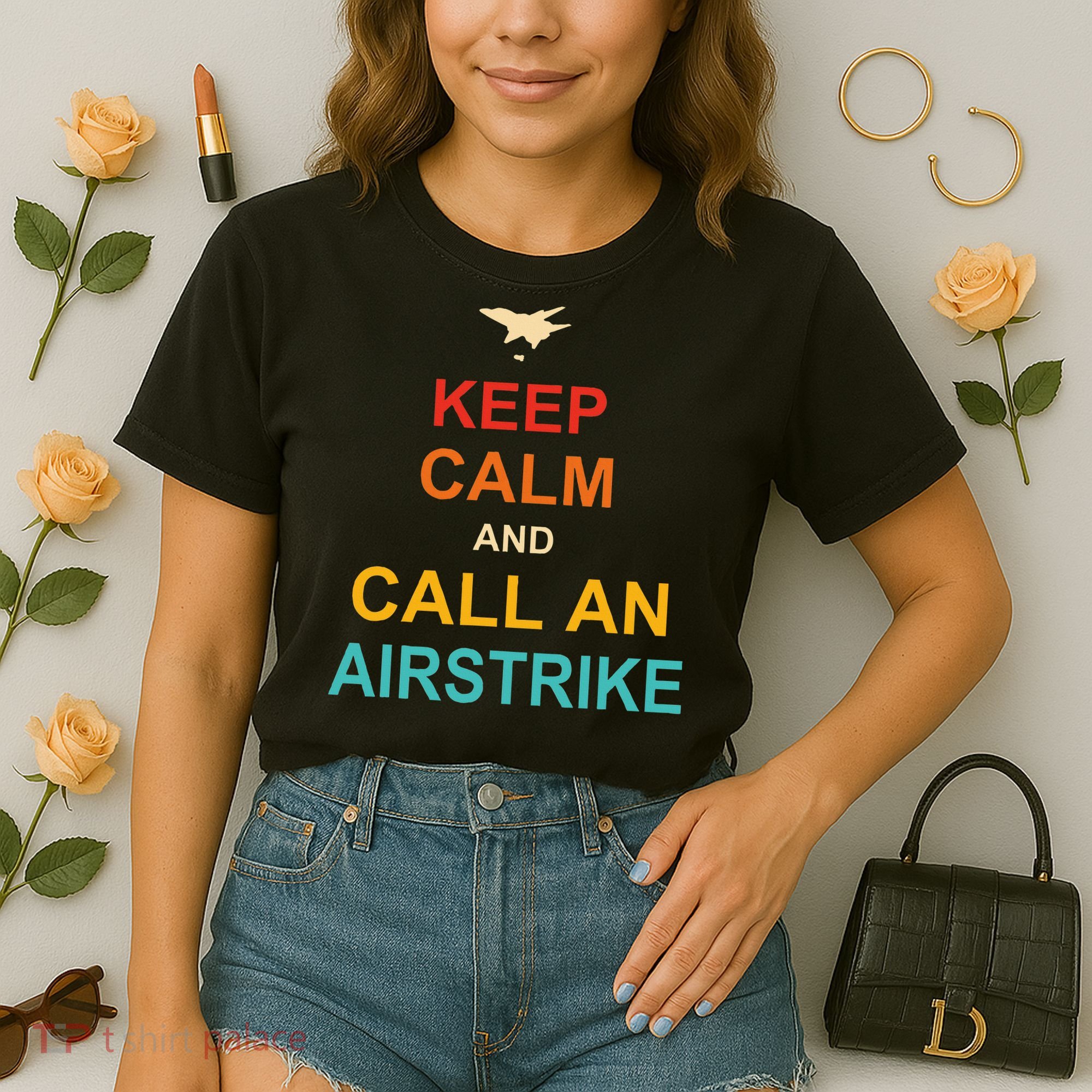 Keep Calm And Call An Airstrike Comfort Colors Boxy T-Shirt