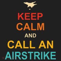 Keep Calm And Call An Airstrike Ladies Heavyweight Boxy Pullover Hoodie thumb 2