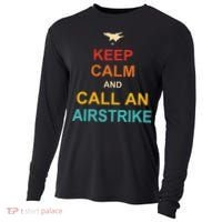 Keep Calm And Call An Airstrike Cooling Performance Long Sleeve Crew thumb 0