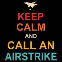 Keep Calm And Call An Airstrike Ornament thumb 1