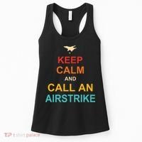 Keep Calm And Call An Airstrike Women's Tank Top thumb 0
