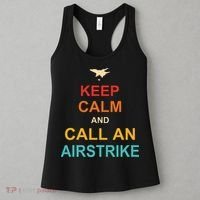 Keep Calm And Call An Airstrike Women's Tank Top thumb 3