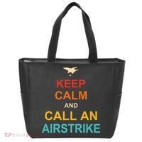 Keep Calm And Call An Airstrike Tote Bag thumb 0