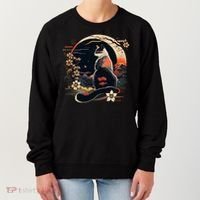 Kawaii Cat Anime Japanese Retro Funny Cat Women's Sweatshirt thumb 0