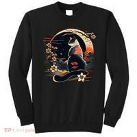 Kawaii Cat Anime Japanese Retro Funny Cat Sweatshirt thumb 0