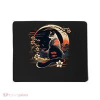 Kawaii Cat Anime Japanese Retro Funny Cat Mousepad thumb 0