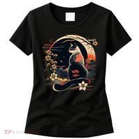 Kawaii Cat Anime Japanese Retro Funny Cat Women's T-Shirt thumb 0