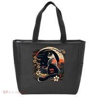 Kawaii Cat Anime Japanese Retro Funny Cat Tote Bag thumb 0