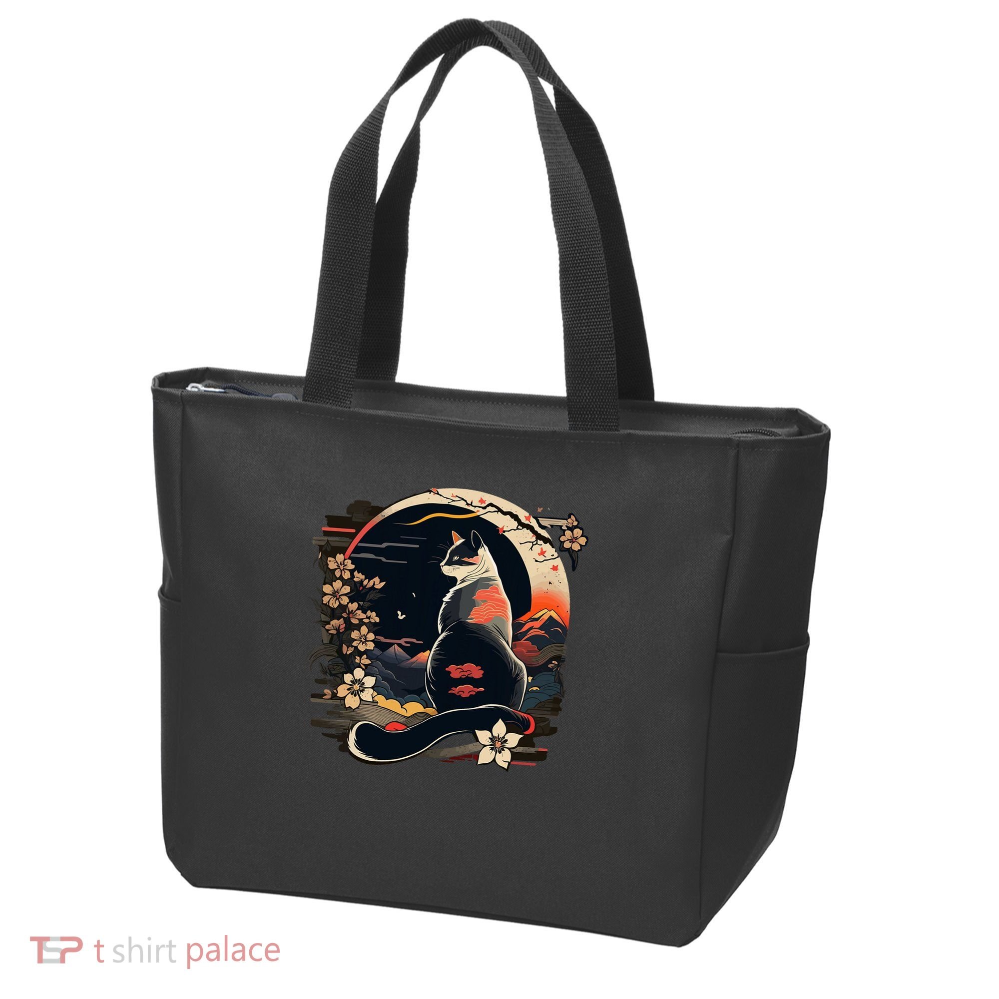 Kawaii Cat Anime Japanese Retro Funny Cat Tote Bag