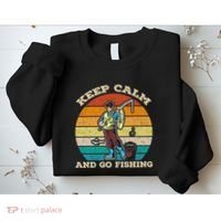 Keep Calm And Go Fishing Sweatshirt thumb 2