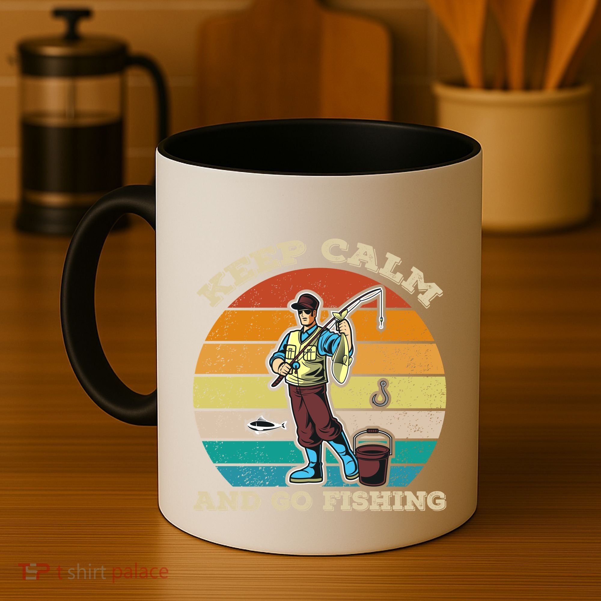 Keep Calm And Go Fishing Coffee Mug