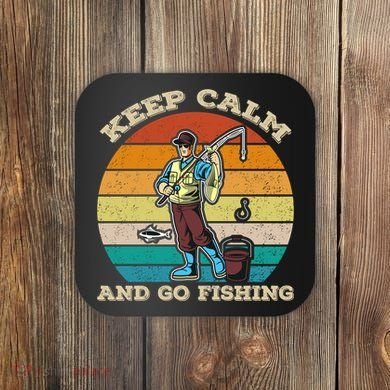 Keep Calm And Go Fishing Coaster