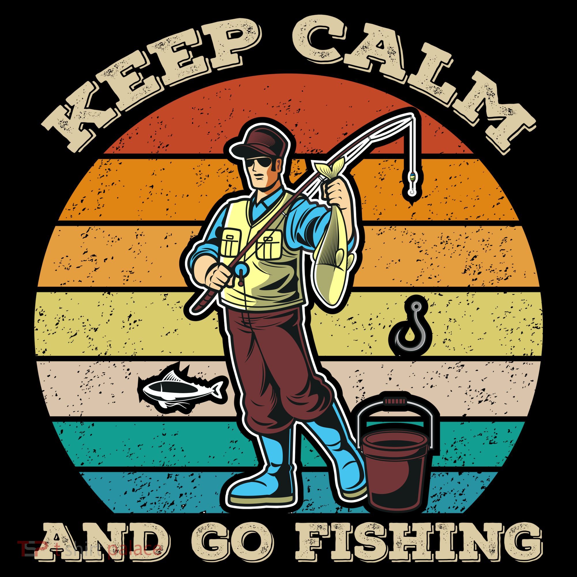 Keep Calm And Go Fishing Women's Hoodie