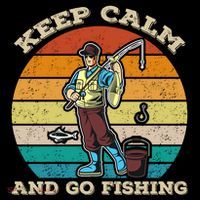Keep Calm And Go Fishing Ornament thumb 1