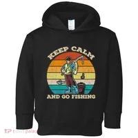 Keep Calm And Go Fishing Toddler Hoodie thumb 0