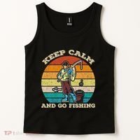 Keep Calm And Go Fishing Tank Top thumb 2