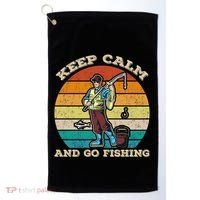Keep Calm And Go Fishing Golf Towel thumb 0