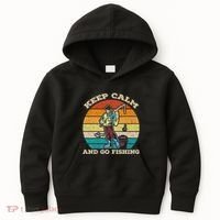 Keep Calm And Go Fishing Kids Hoodie thumb 0