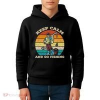 Keep Calm And Go Fishing Kids Hoodie thumb 4