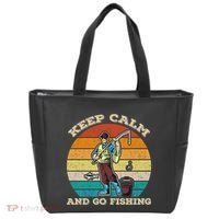 Keep Calm And Go Fishing Tote Bag thumb 0