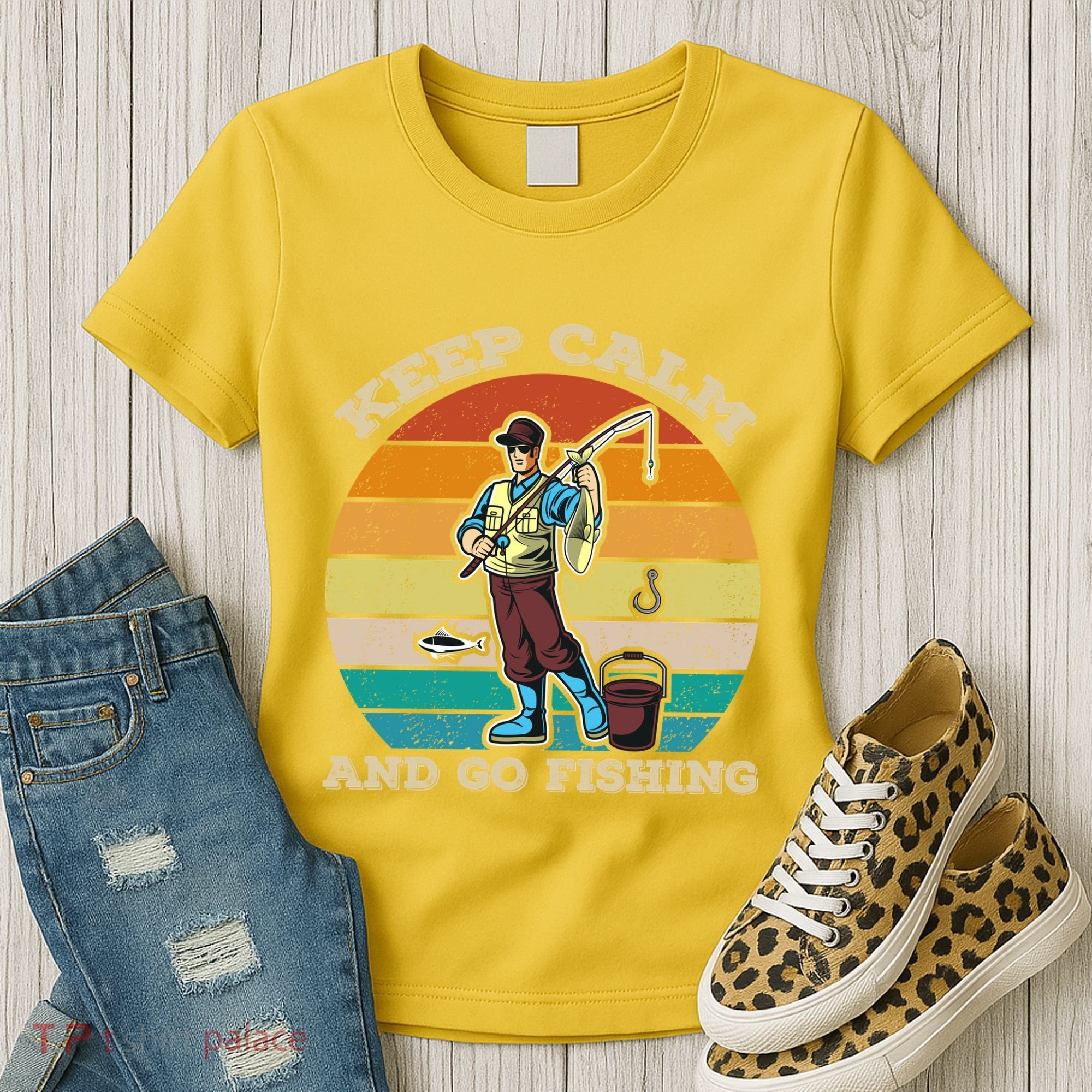 Keep Calm And Go Fishing Women's T-Shirt