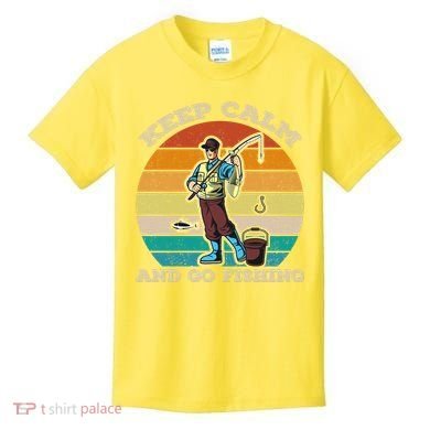 Keep Calm And Go Fishing Kids T-Shirt