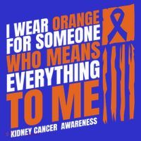 Kidney Cancer Awareness Month Messy Bun Mother Orange Ribbon Gift T-Shirt thumb 7