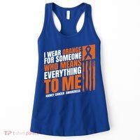 Kidney Cancer Awareness Month Messy Bun Mother Orange Ribbon Gift Women's Tank Top thumb 0