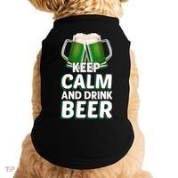 Keep Calm And Drink Beer Sat Patricks Day Doggie Tank thumb 0