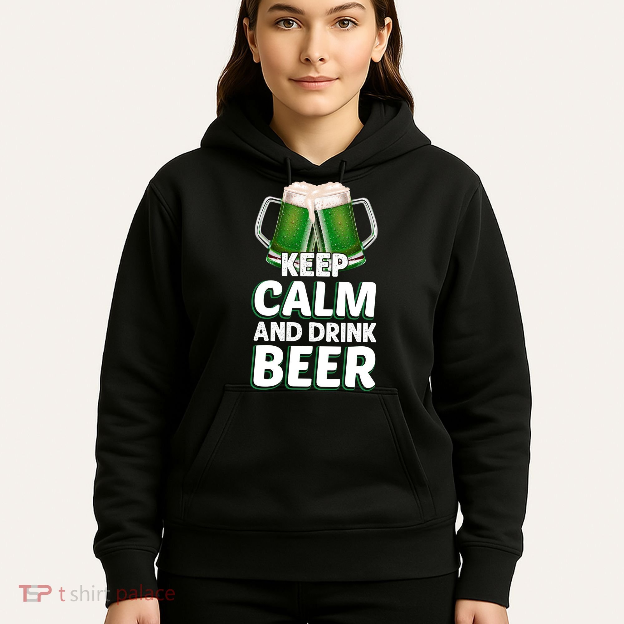 Keep Calm And Drink Beer Sat Patricks Day Hoodie