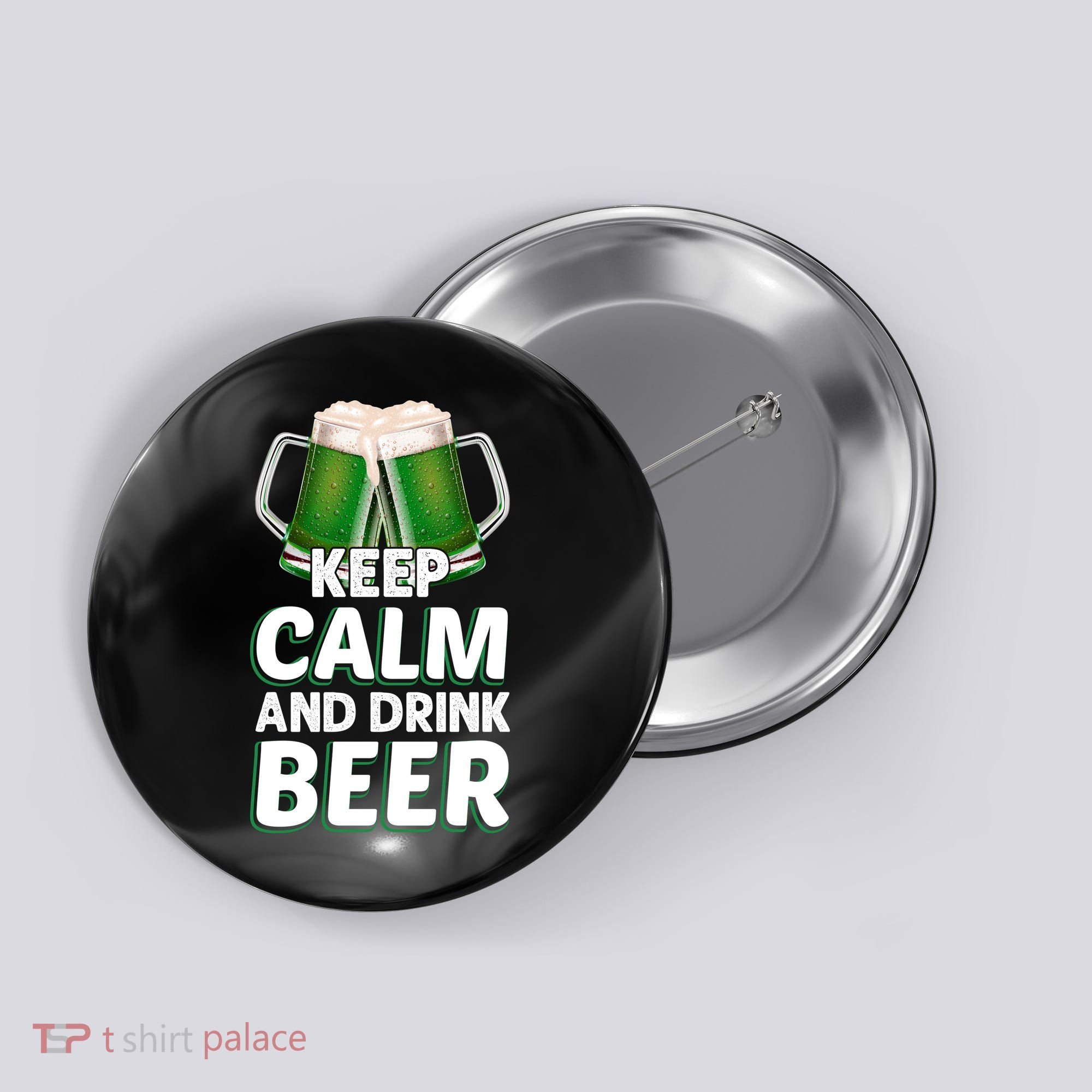 Keep Calm And Drink Beer Sat Patricks Day Button