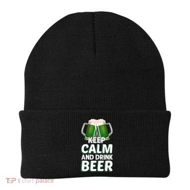Keep Calm And Drink Beer Sat Patricks Day Beanie