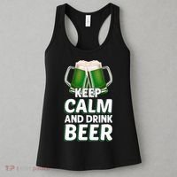 Keep Calm And Drink Beer Sat Patricks Day Women's Tank Top thumb 3
